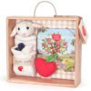 Lamby Blankie, Book and Rattle Gift Crate - Apple Park