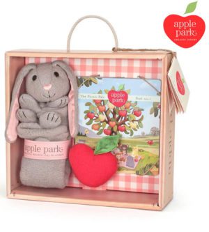 Bunny Blankie, Book and Rattle Gift Crate