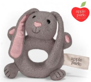 Bunny Soft Rattle and Teether - Apple Park