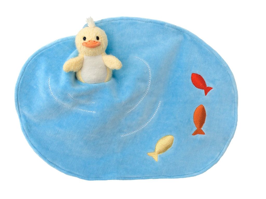 Ducky Toy Finger Puppet & Rattle Blankie