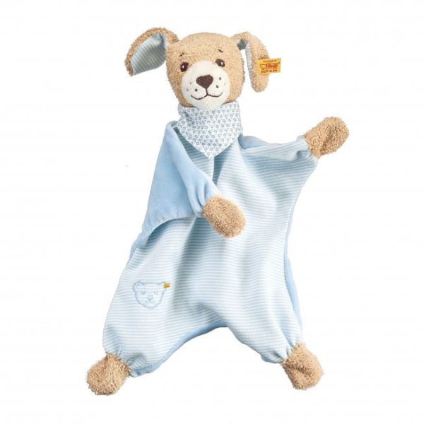 Good Night Dog Comforter - Steiff Babyworld - Blue, 30cm
