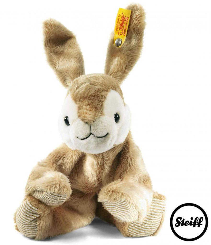 Hoppel Rabbit Floppy Soft Toy - Steiff Babyworld - 16cm