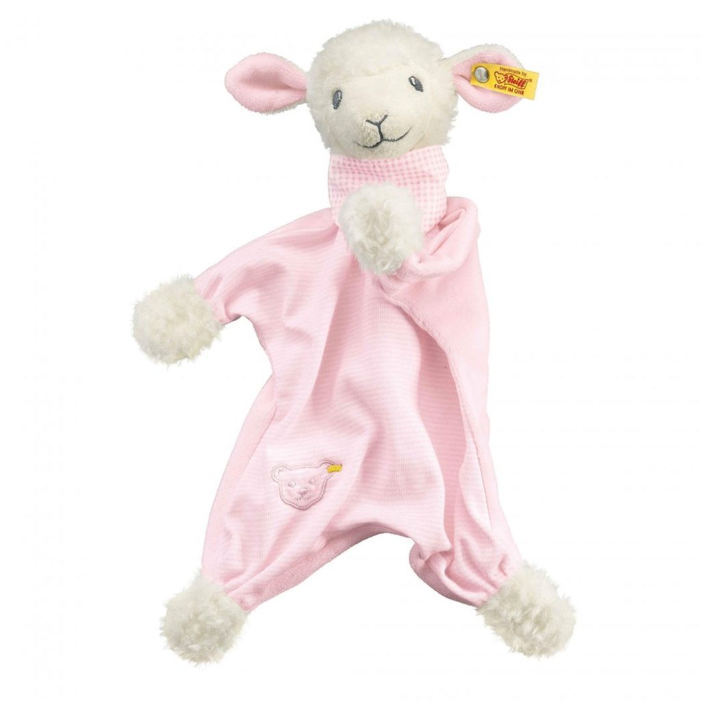 Sweet Dreams Lamb Comforter - Steiff Babyworld - Pink, 30cm