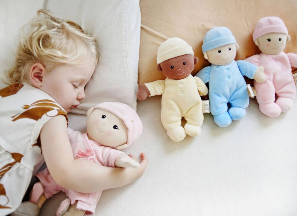 Organic 'My First Baby Doll' - BOY - super soft 100% Organic Cotton
