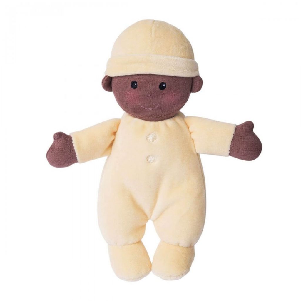 Organic 'My First Baby Doll' - CREAM - super soft 100% Organic Cotton