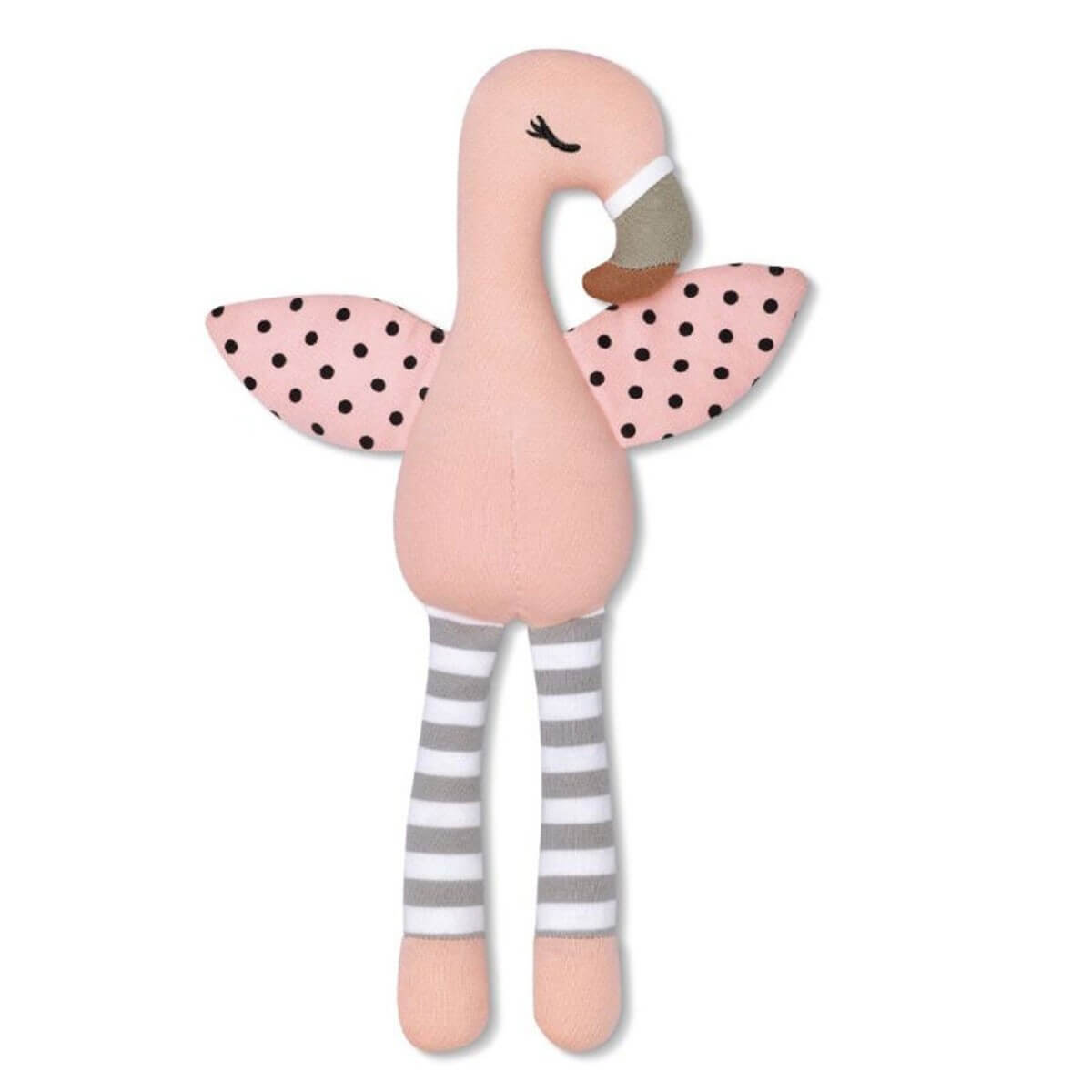 Franny Flamingo Plush Toy - Organic Farm Buddies - Apple Park
