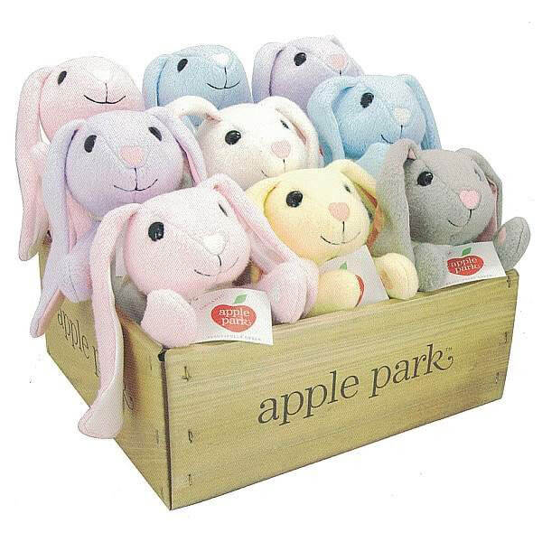 Fuzzy Bunny Organic Plush Toy - Apple Park