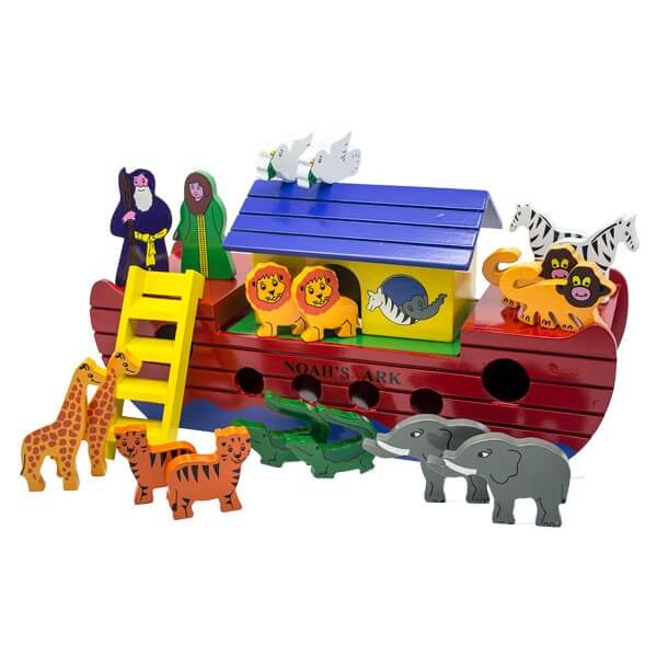 Medium Noah's Ark Set (16 animals) - Artiwood Toys