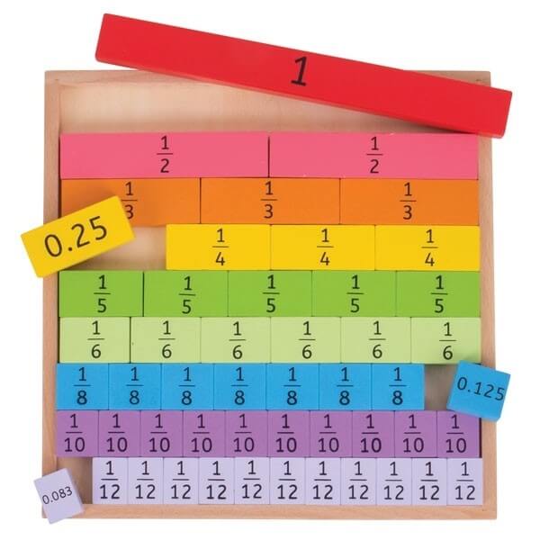 Fractions Tray - Bigjigs Toys
