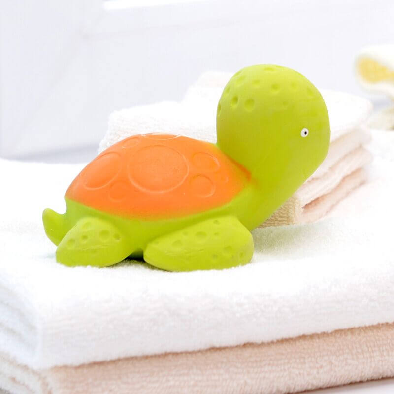 Mele the Sea Turtle - Natural Rubber Bath Toy - CaaOcho Ocean Collection