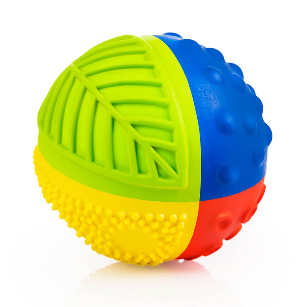 Rainbow Sensory Ball Petit (3") - 100% natural rubber - CaaOcho Collection