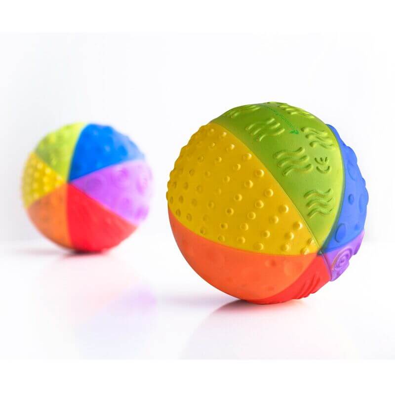 Rainbow Sensory Ball - 100% natural rubber - CaaOcho Collection