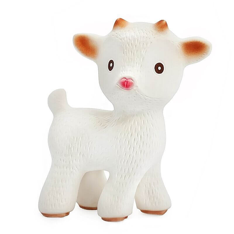 Sola the Goat - Natural Rubber Teething Toy - CaaOcho Friends Collection
