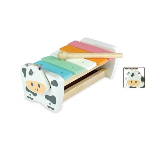 Cow Xylophone Bench - Pastel - I'm Toy
