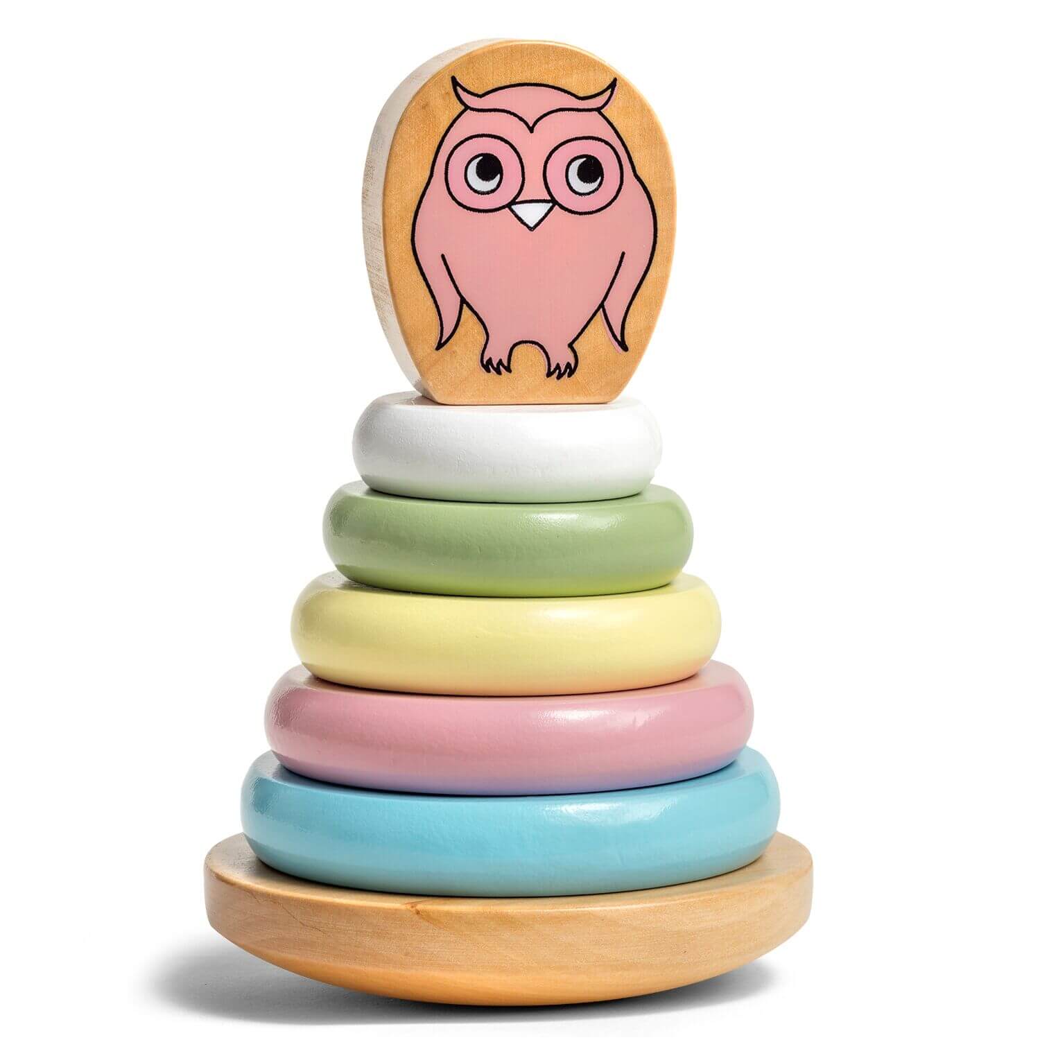 Stacking Owl - Pastel - Micki Leksaker